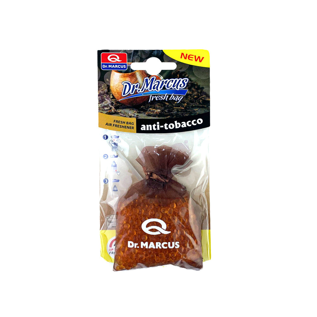 Car Perfume Hanging Bag Dr Marcus Anti Tobacco 20G Polybag With Insert Card Pack (Eu)