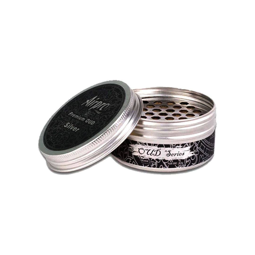 Car Perfume Metal Can Wood Airpro  Premium Oud Silver    Tin Can Pack Organic Perfumes 1115041 (Eu)