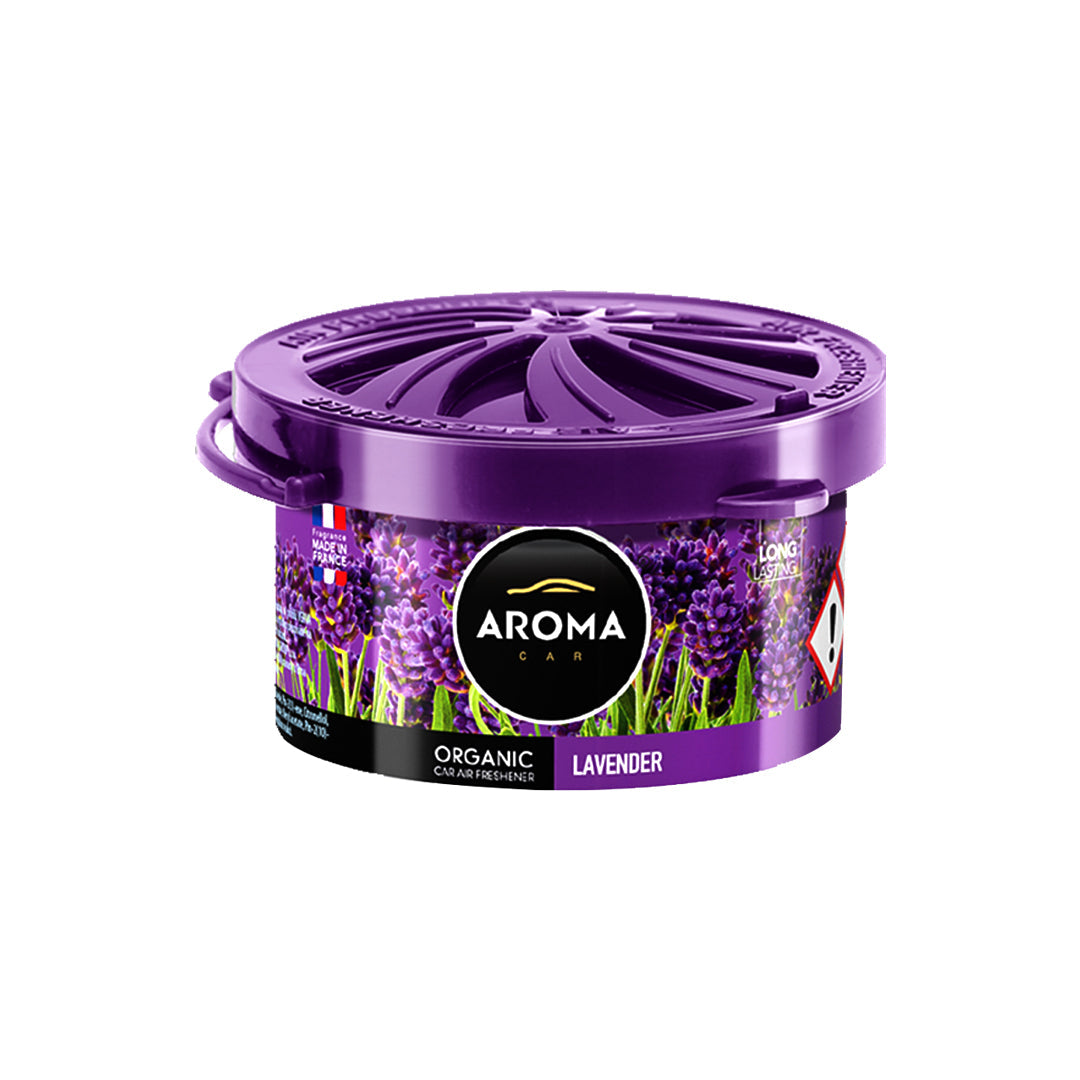 Car Perfume Metal Can Wood Aroma  Lavendar  40G Tin Can Pack Organic Perfumes S66725 (Eu)