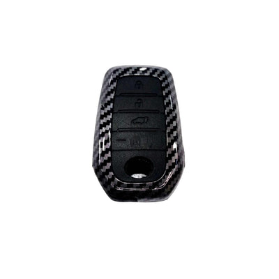 Car Remote Key Cover/Casing Plastic Casing W/Keychain Toyota Fortuner 2018 No Logo Carbon Plastic Box Pack (China)