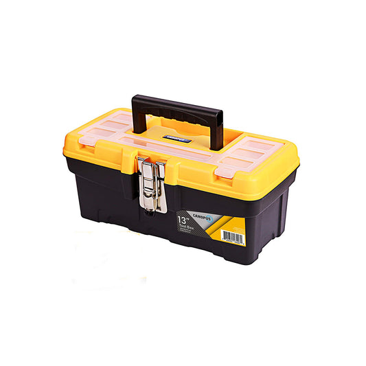 Tool Box & Organizer  Portable With Tray 13" Small Plastic Material Standard Quality Black Talco  Ptb7313 (China)