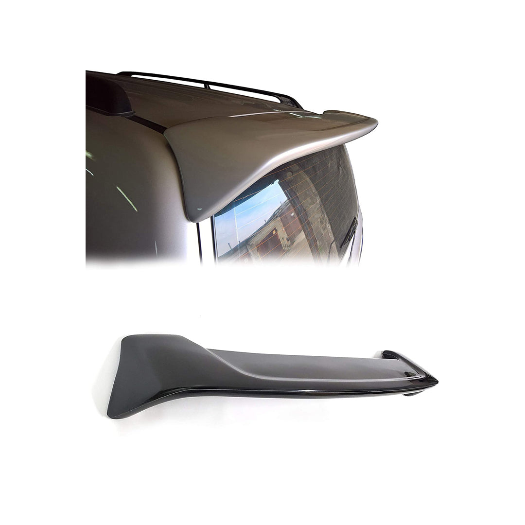 Car Spoiler Trunk Type Toyota Landcruiser Fj-200 2008-2021 Wing Style Plastic Material Screw Type Fitting Without Light  Solid Black Colour (China)