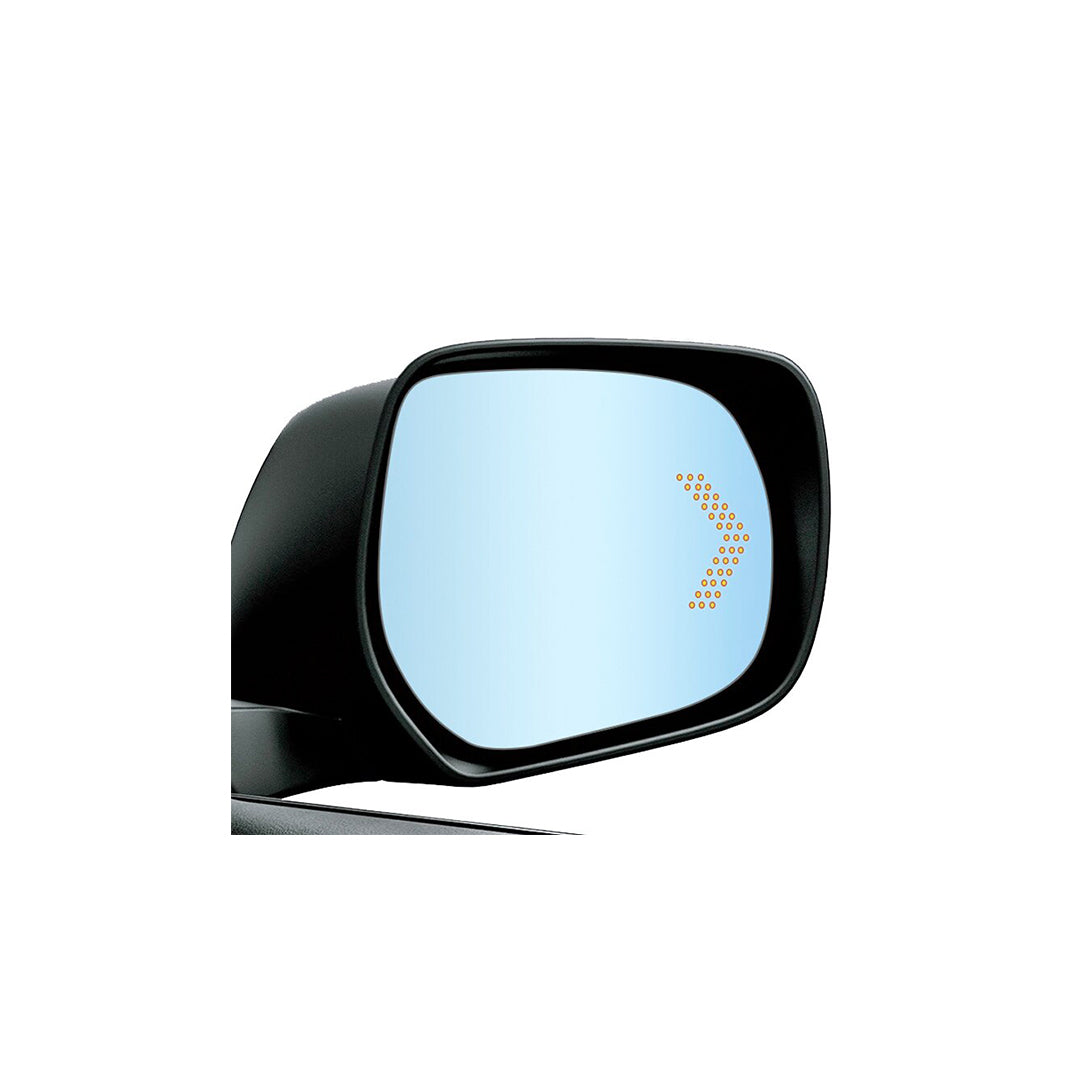 Door Mirror Spare Glass Lens/Tukri W/Led Indicator Toyota Landcruiser Fj-200 2008-2021 Rh+Lh 02 Pcs/Set Colour Box Pack 1358L-Fj200 (Taiwan)