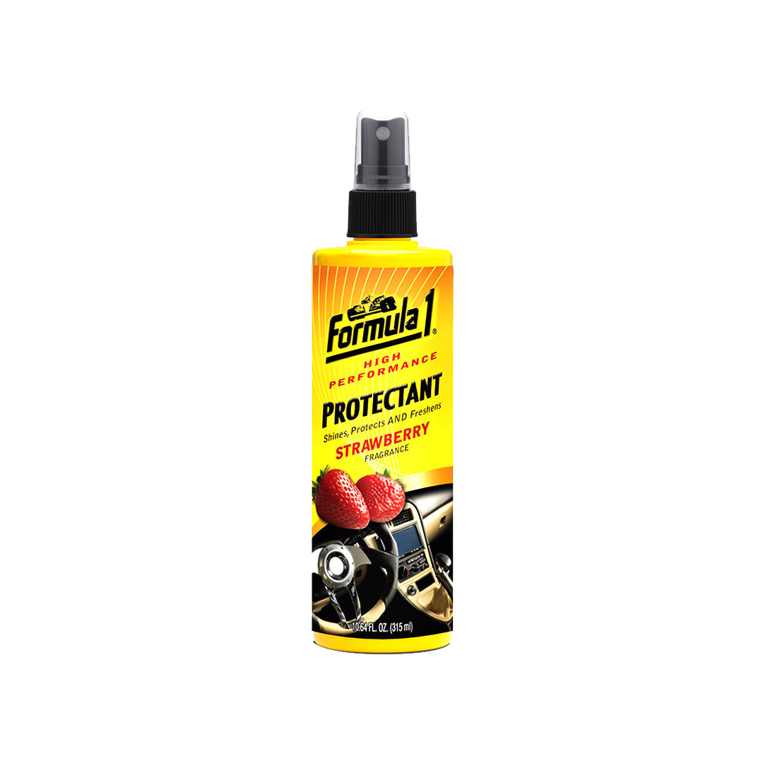 Car Dashboard Polish Formula-1 Strawberry Plastic Bottle Pack  295Ml Protectant Shine Protects And Freshens 712500 (Usa)