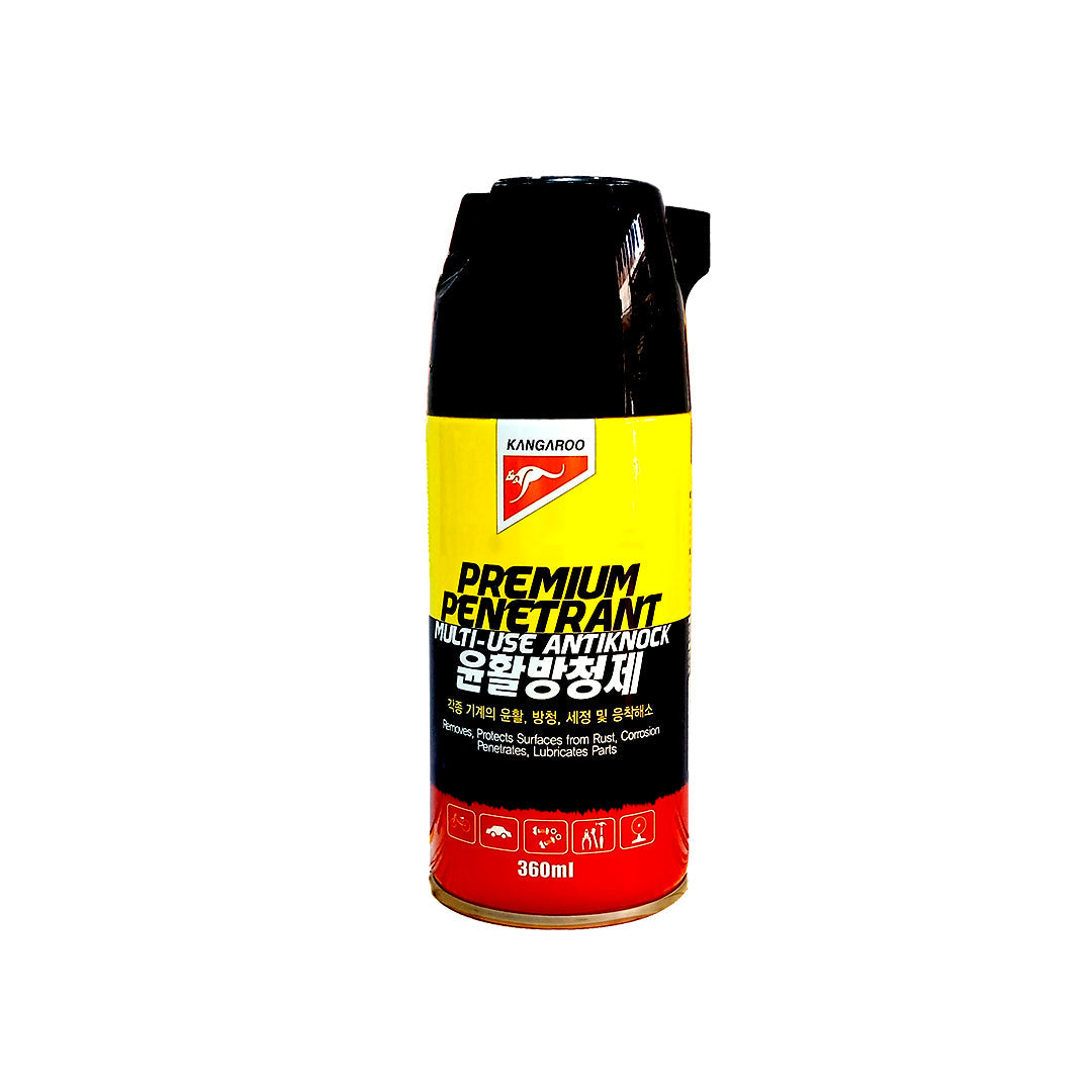 Anti Rust Lubricant Kangaroo Tin Can Pack 360Ml Premium Penetrant Multi-Use Antiknock Wd40 (Korea)