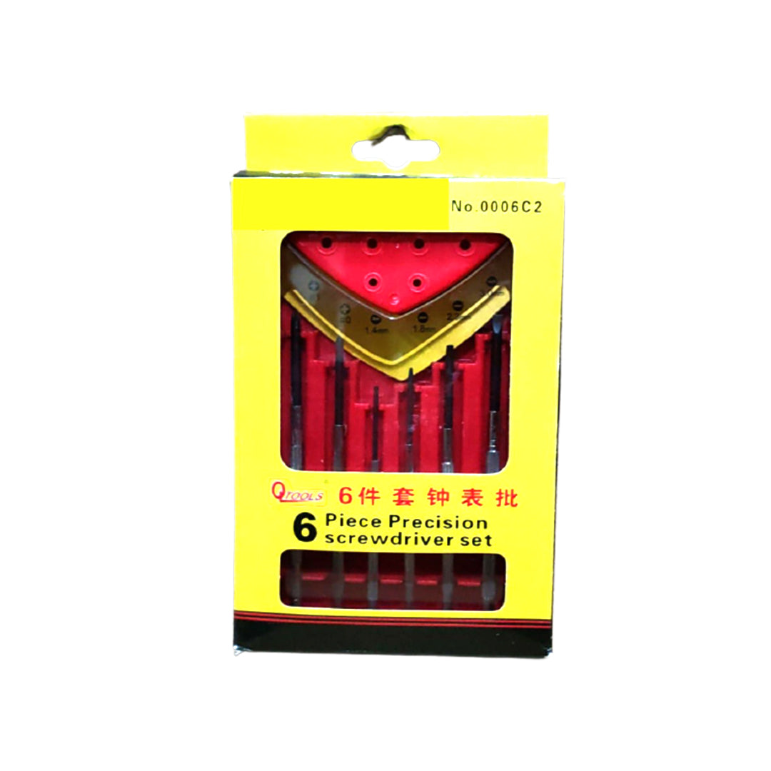 Screwdriver Socket Kit  Watch Type 06 Pcs/Set Standard Quality Chrome Plastic Box Pack  Mini Precision (China)