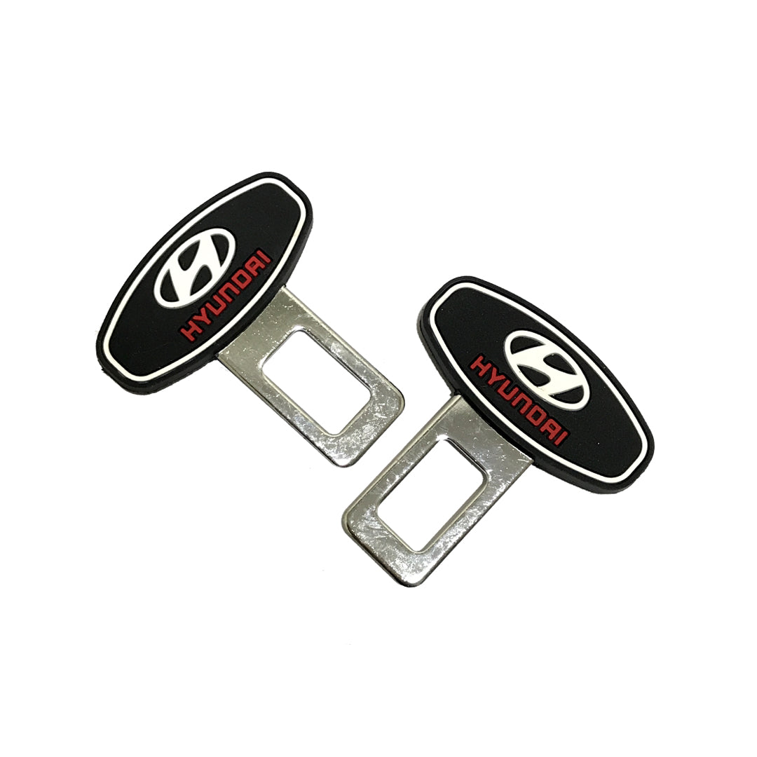 Seat Belt Hook Silicone+Metal Hyundai Logo 02 Pcs/Pack  Blister Pack (China)