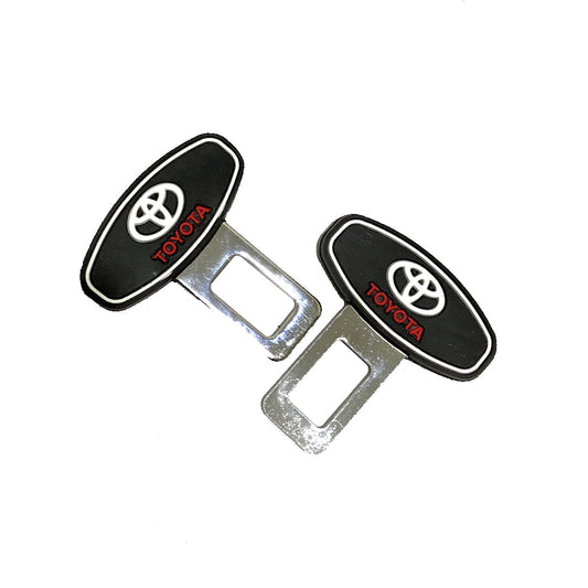 Seat Belt Hook Silicone+Metal Toyota Logo 02 Pcs/Pack  Blister Pack (China)