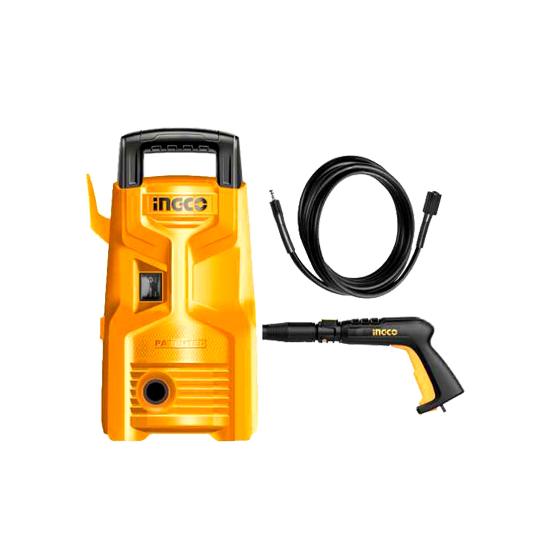 Electric High Pressure Washer Ingco 1200W 90 Bar Without Detegent Bottle  Black Heavy Duty  Hpwr12008 (China)