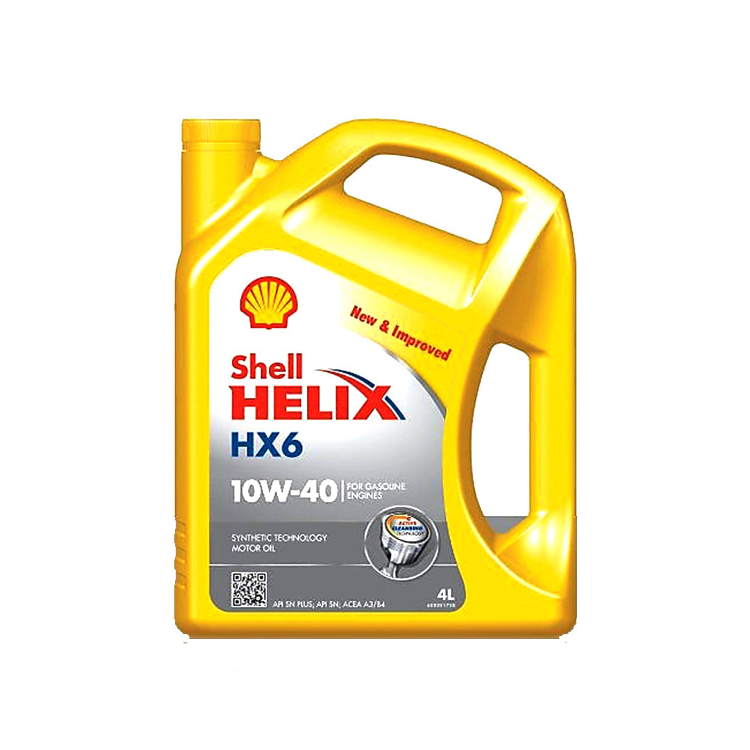 Engine Oil Shell Helix For Petrol Engine 10W-40 Sn Plus 04 Litres Plastic Can Pack Hx6 (Pakistan)