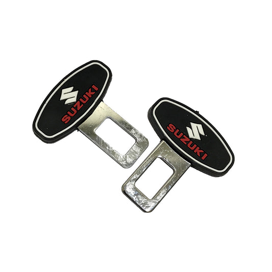 Seat Belt Hook Silicone+Metal Suzuki Logo 02 Pcs/Pack  Blister Pack (China)