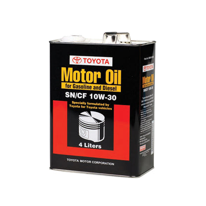 Engine Oil Toyota  Motor Oil For Gasoline & Diesel Engine 10W-30 Sn/Cf 04 Litres Metal Can Pack  (Japan)