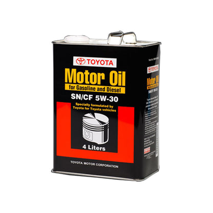 Engine Oil Toyota  Motor Oil For Gasoline & Diesel Engine 5W-30 Sn/Cf 04 Litres Metal Can Pack  (Japan)