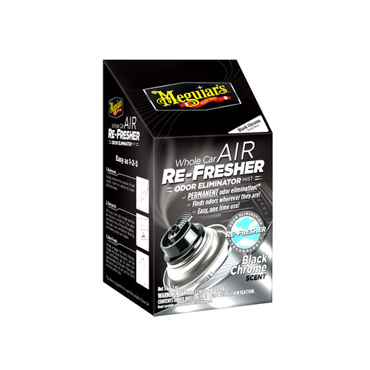 Air Freshner Meguiars Black Chrome Scent 57G Colour Box Pack Odor Eliminator G181302 (Usa)