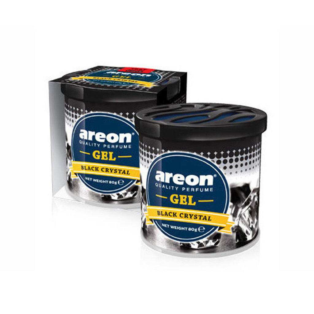 Car Perfume Tin Can Gel Large Areon Black Crystal 80G Tin Can Pack Gck12 (Bulgaria)
