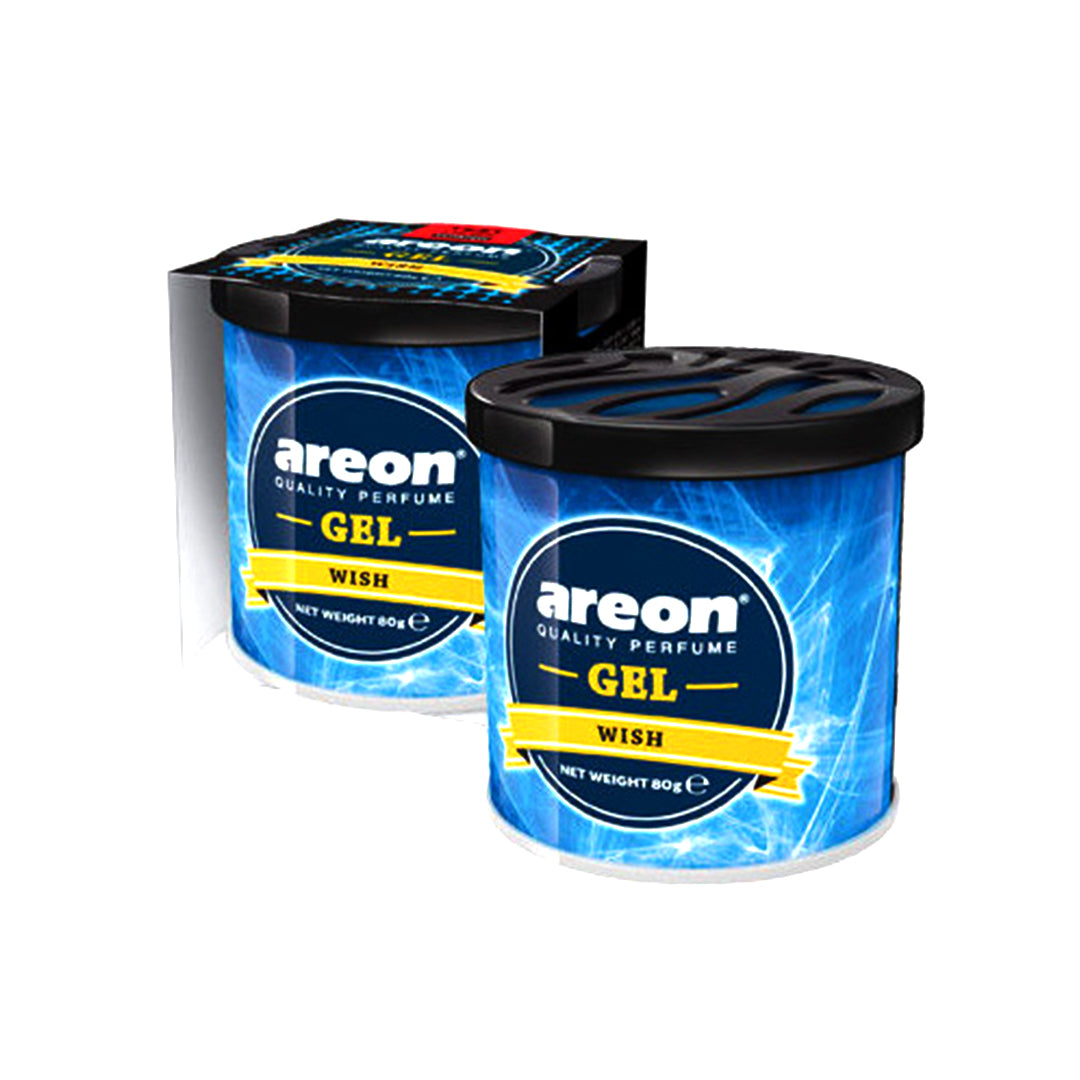 Car Perfume Tin Can Gel Large Areon  Wish  80G Tin Can Pack Gck05 (Bulgaria)