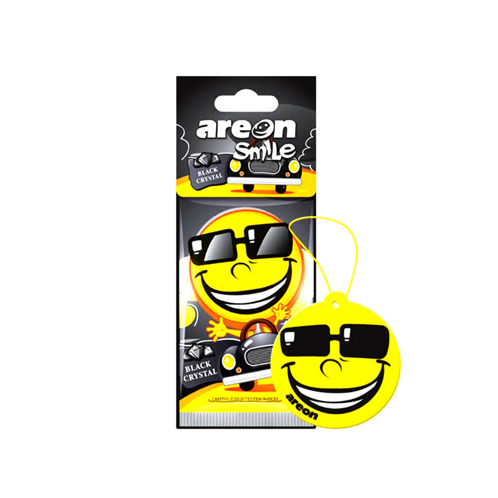 Paper Card Perfume Areon Black Crystal Coloured Card Pack Smile Asd19 (Bulgaria)
