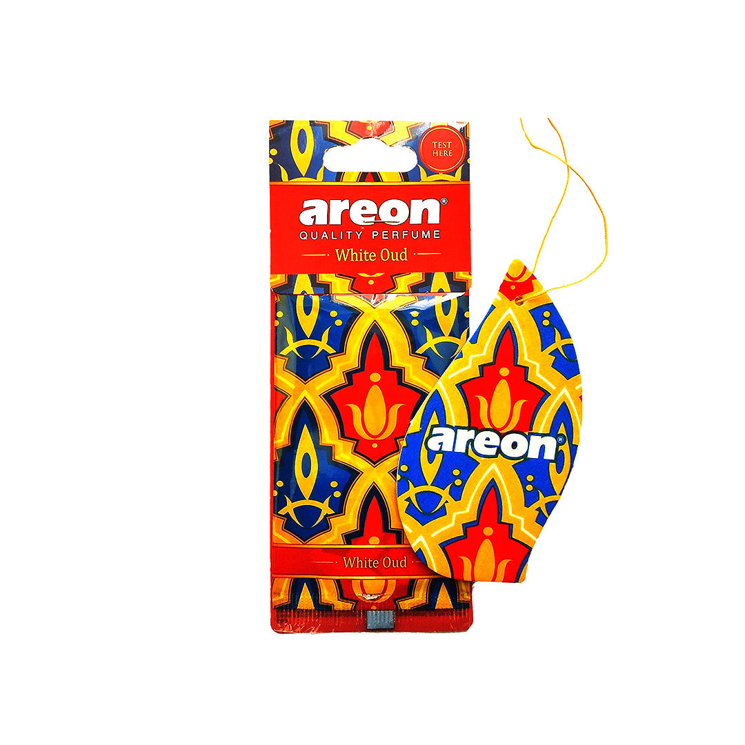 Paper Card Perfume Areon  White Oud  Coloured Card Pack Mo03 (Bulgaria)