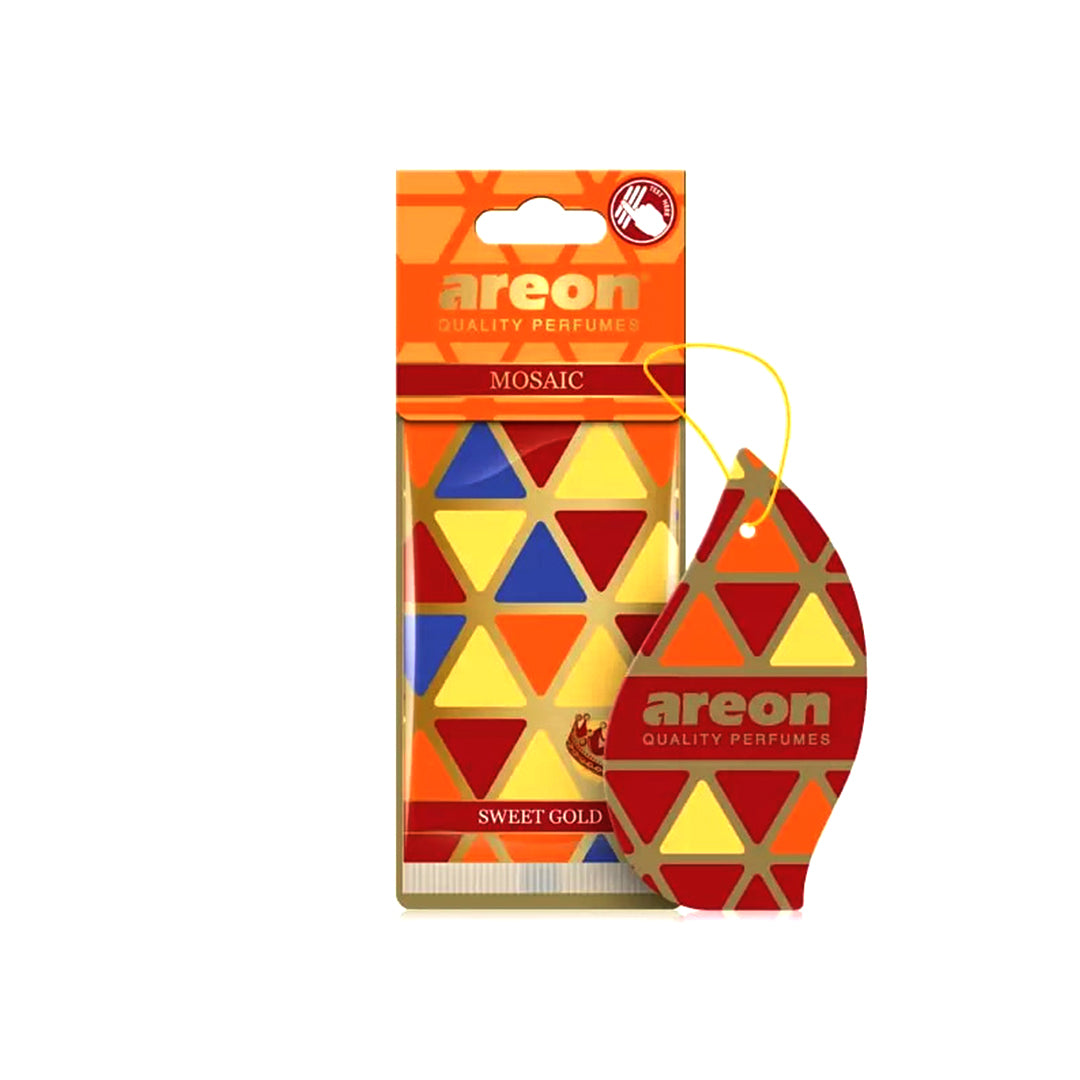 Paper Card Perfume Areon  Sweet Gold  Coloured Card Pack Mosaic Am04 (Bulgaria)