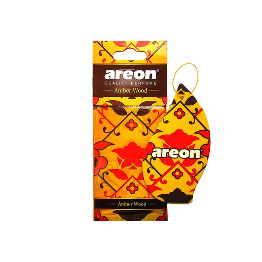 Paper Card Perfume Areon  Amber Wood  Coloured Card Pack Mo05 (Bulgaria)