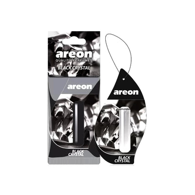 Paper Card Perfume Areon Black Crystal Coloured Card Pack Liquid Lr01 (Bulgaria)