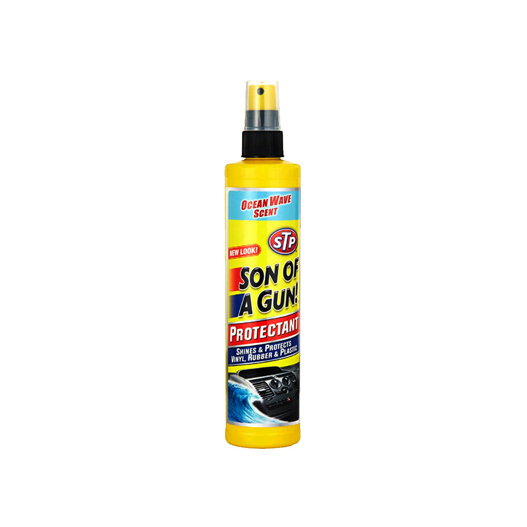Car Dashboard Polish Stp Ocean Wave Plastic Bottle Pack 295Ml Son Of A Gun Protectant 97303Ab (Uk)