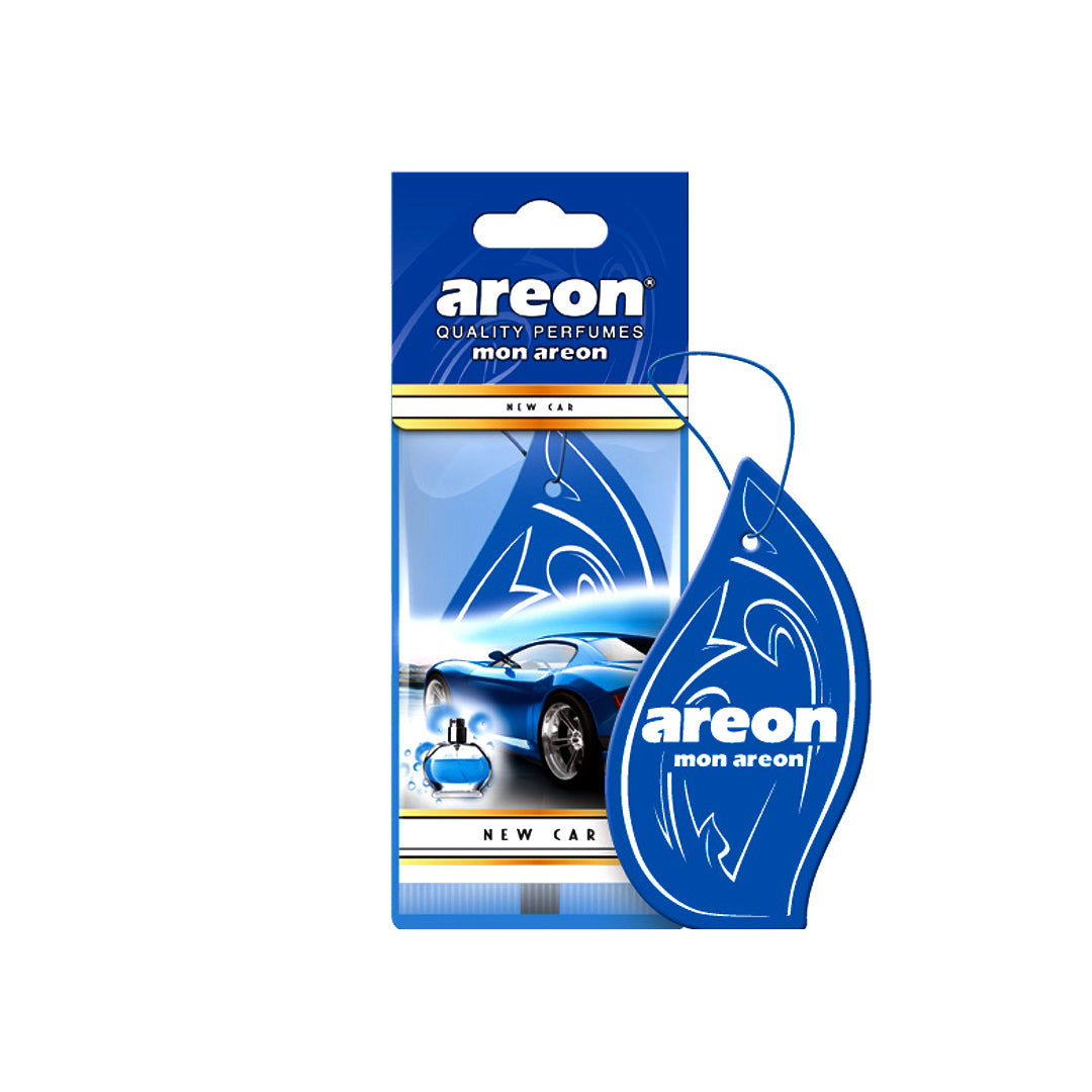 Paper Card Perfume Areon  New Car   Coloured Card Pack Mon Ma27 (Bulgaria)