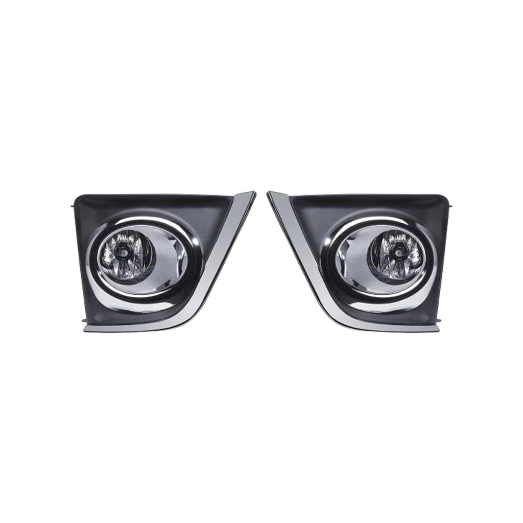 Car Fog Lamp Korealite Oem Fitting Halogen Toyota Corolla 2015 Metal Housing Glass Lens Clear Lens Black/Chrome Kl-1020 (China)