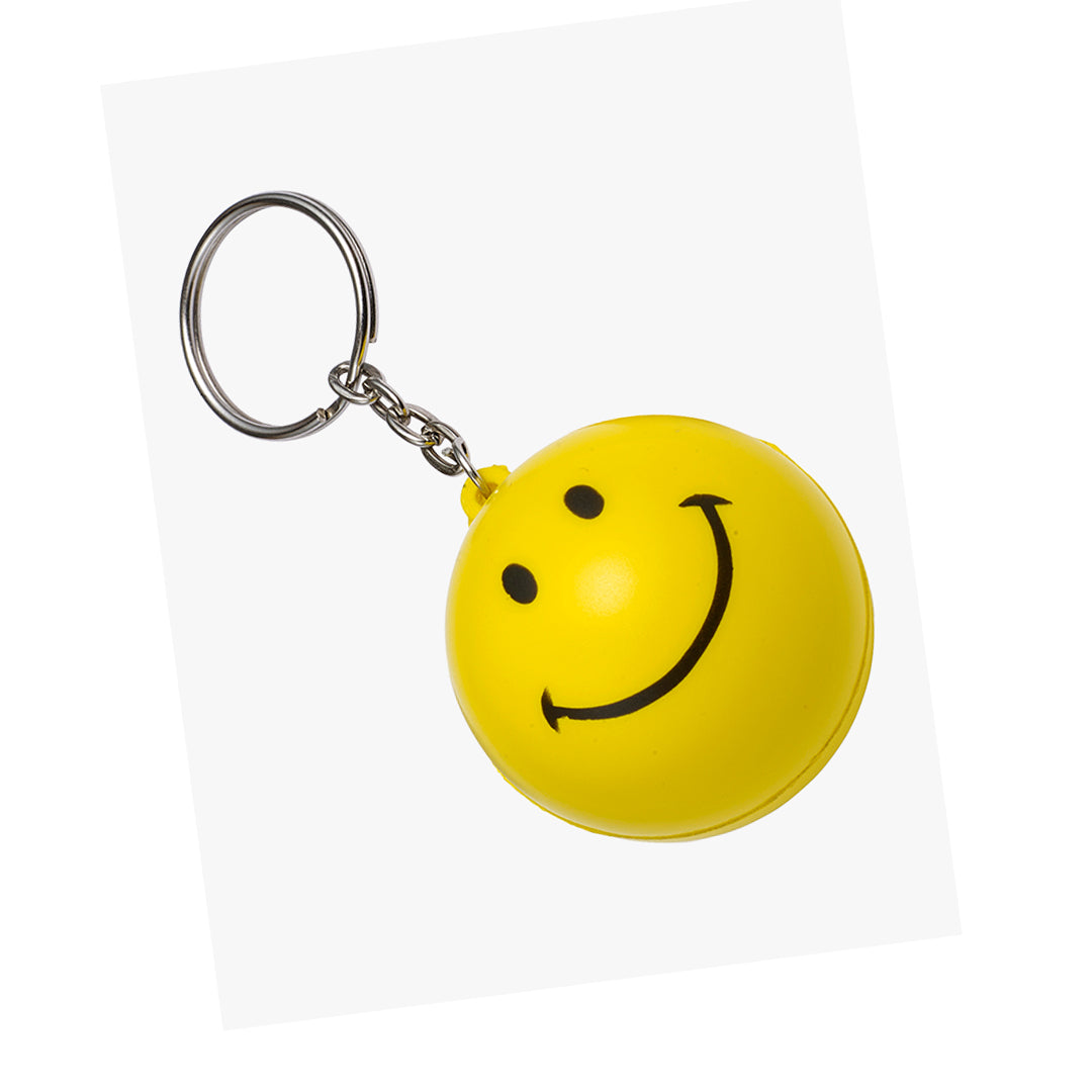 Car Key Chain Smile Stuff Toy Type Without Logo Round Shape Yellow Poly Bag Pack  2531 | Key Chain (China)