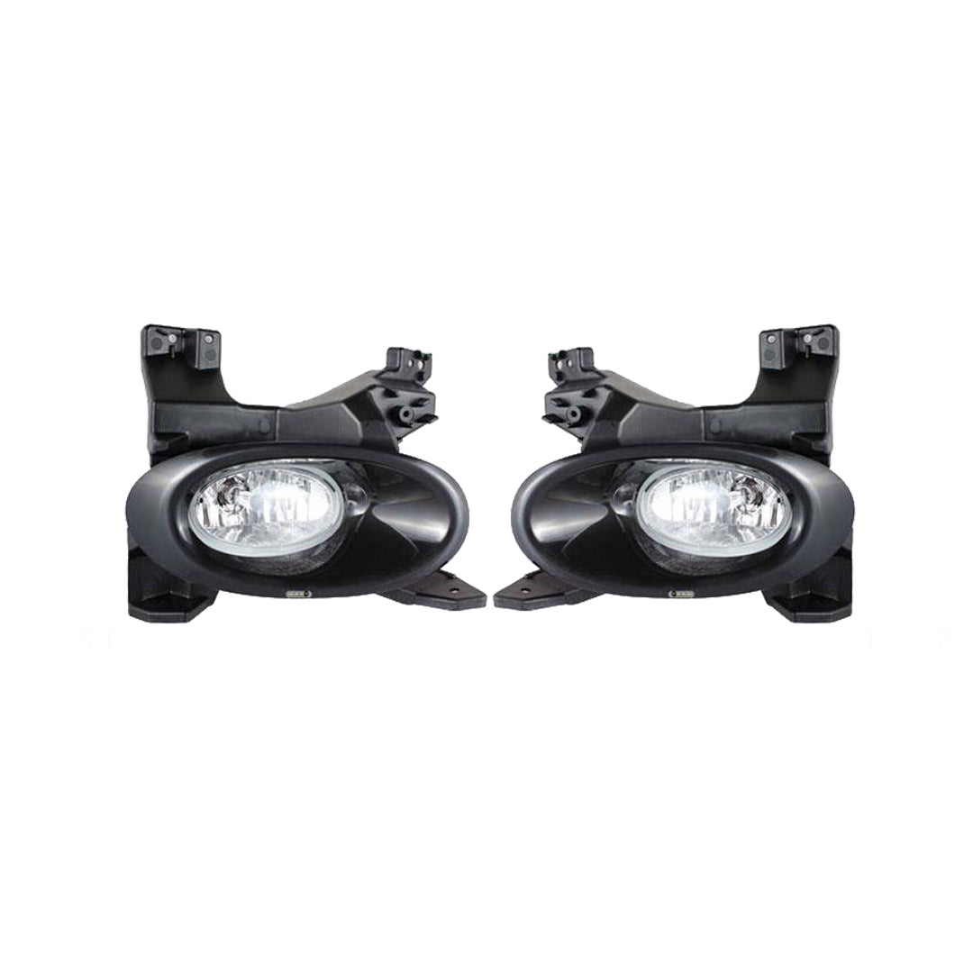 Car Fog Lamp Korealite Oem Fitting Halogen Honda City 2008 Plastic Housing Glass Lens Clear Lens Black Kl-7866 (China)