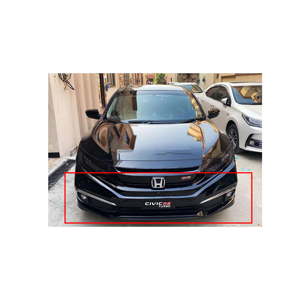 Body Kit/Lip Front + Side + Back Sides Honda Civic 2016-2021 Modulo Design Plastic Material Without Light  04 Pcs/Set Not Painted (Thailand)