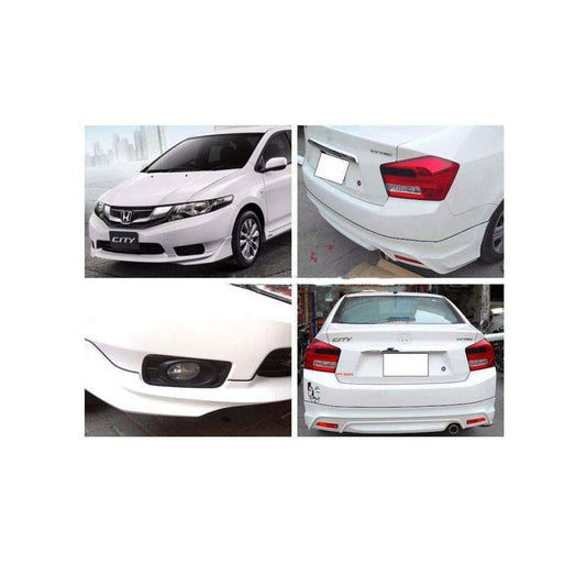 Body Kit/Lip Front + Side + Back Sides Honda City 2018 Modulo Design Plastic Material Without Light  04 Pcs/Set Not Painted (China)