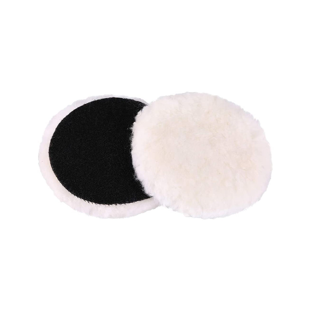 Car Polisher Machine Polishing/Buffing Pads Wool/Thread Material Off White 7" 01 Pc/Pack Poly Bag Pack