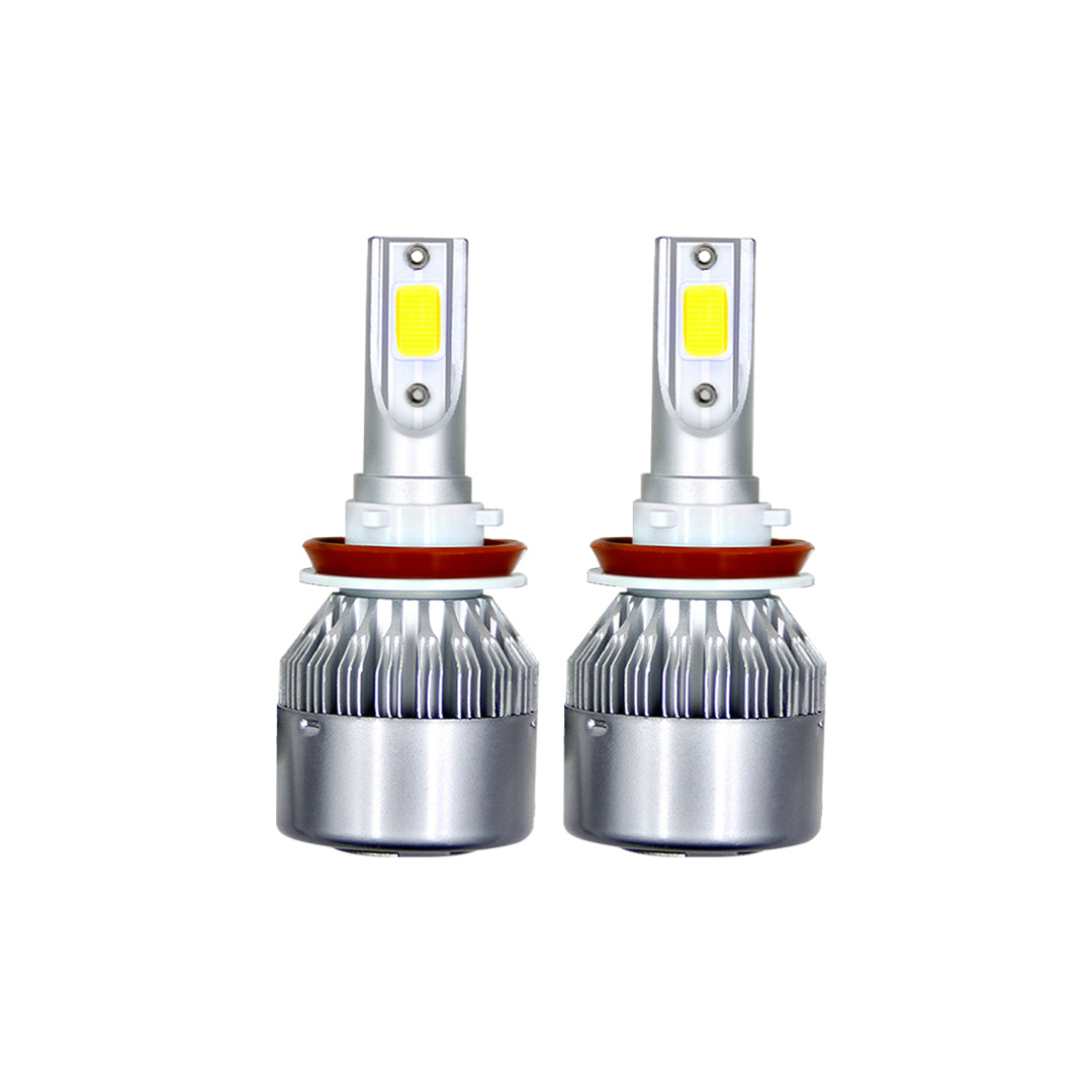 Car Led Head Light Bulbs C6 Cob H11 Ultra White Colour Box Pack (China) Fy-5912 30W