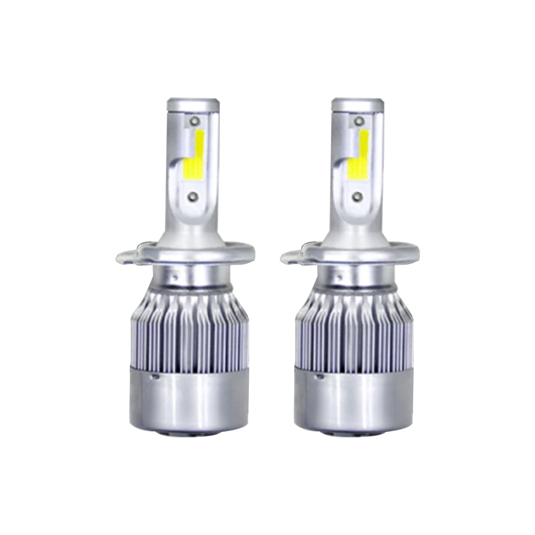 Car Led Head Light Bulbs C6 Cob H4 Ultra White Colour Box Pack (China) Fy-5916 30W