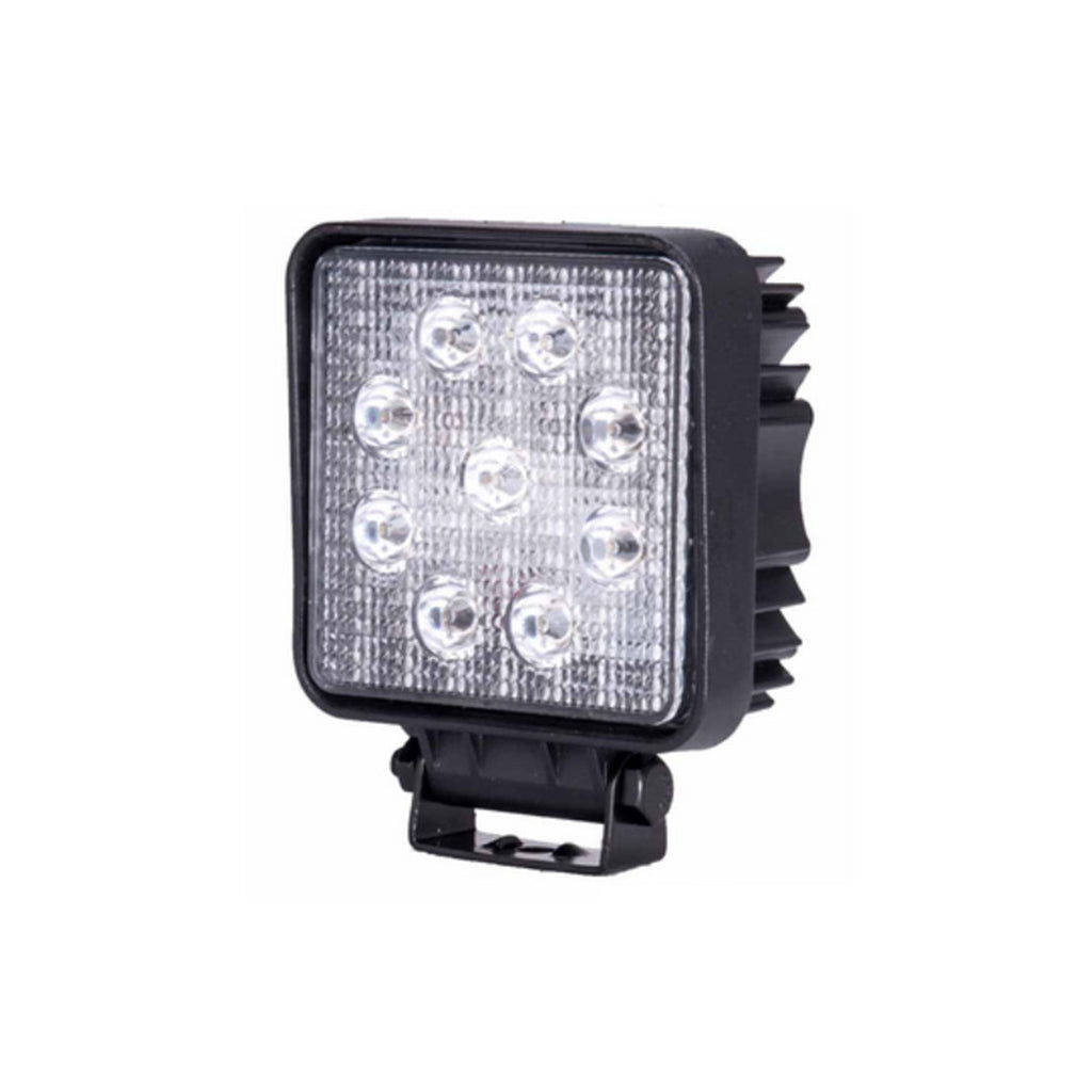 Automotive Led Work Lamp Metal Housing Square Shape 09 Led 100W White Colour Box Pack 01 Pc/Pack Fy-5109 (China)