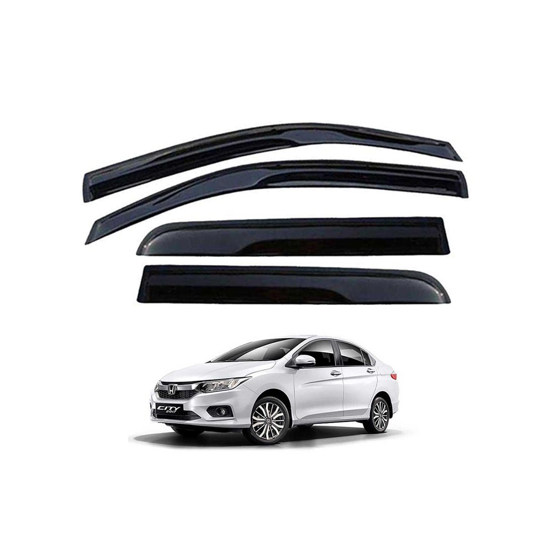 Air Press Txr Injection Type Original Design With Chrome Border Clip Fitting Honda City 2021 Colour Box Pack 04 Pcs/Pack Black (China)