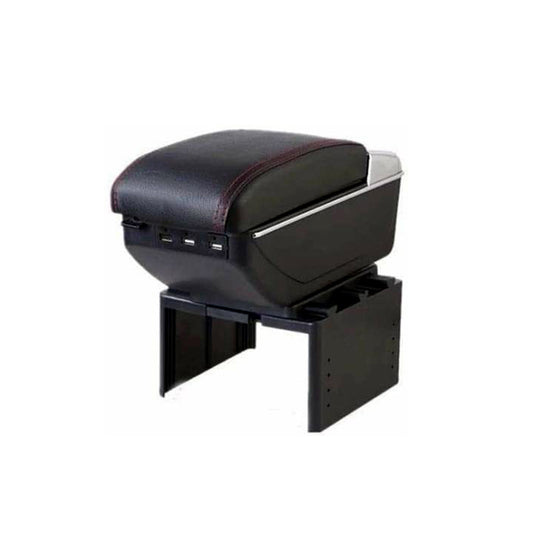 Car Arm Rest Console Sliding Design Universal Fitting Black  Colour Box Pack (China)