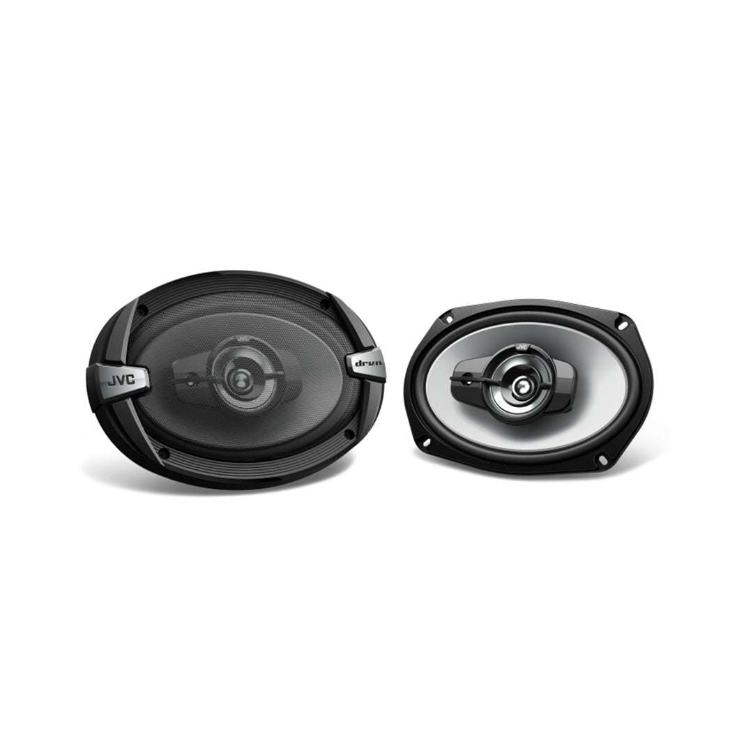 Car Speakers Jvc 6" Round Shape 2-Way Coaxial 300W Ogp Universal Fitting 02 Pcs/Set Black Cs-Dr162 Executive Quality
