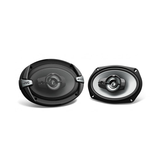 Car Speakers Jvc 6" Round Shape 2-Way Coaxial  300W Ogp Universal Fitting 02 Pcs/Set Black Cs-Dr162 Executive Quality