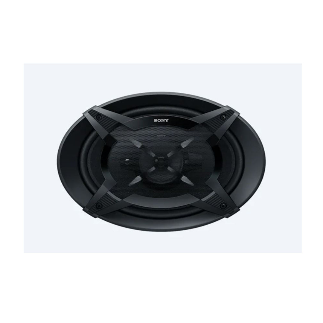 Car Speakers Sony 6"*9" Oval Shape 3-Way Coaxial 60W Ogp Universal Fitting 02 Pcs/Set Black 6930 Executive Quality