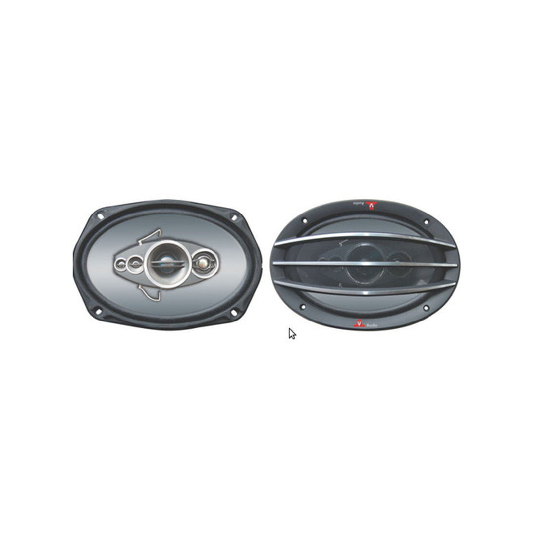 Car Speakers Orientech 6"*9" Oval Shape 3-Way Coaxial 240W Chc Universal Fitting 02 Pcs/Set Black Ot-A695S Premium Quality