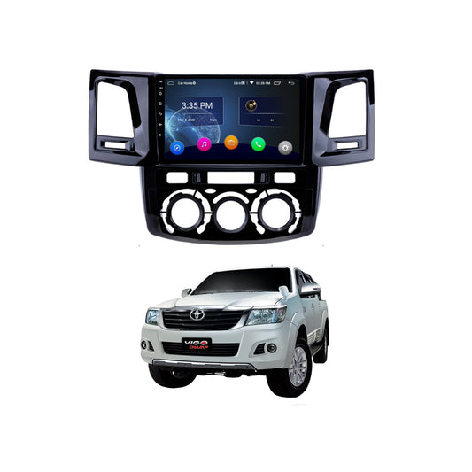 Car In Dash Touch Screen Android Panel Click Tab Style Toyota Vigo Champ 2012 10" B/C Mtk 1 Gb 16 Gb Ips Display  Gorilla Glass  Piano Black Panel Navigation Vigo Panel (China)