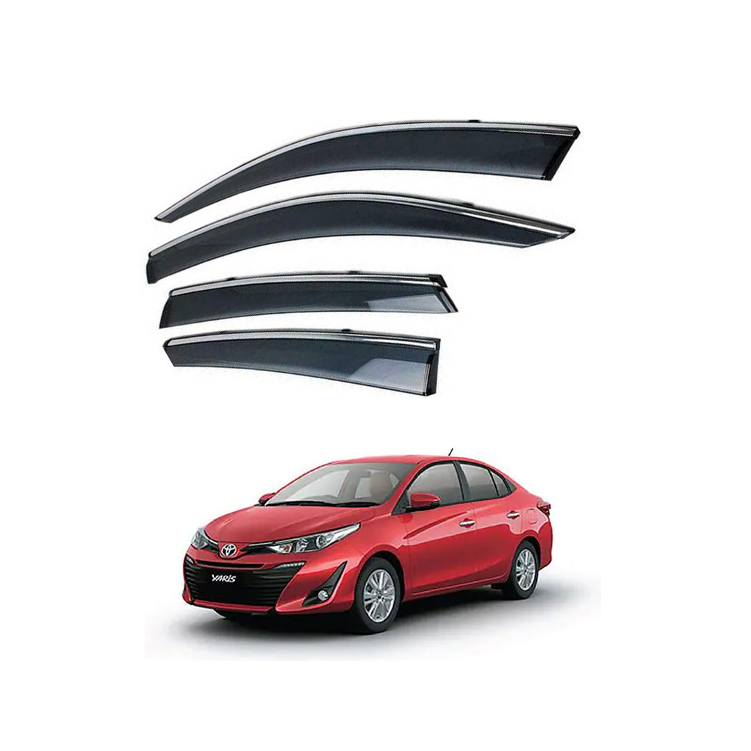 Air Press Bfk Injection Type Mugen Design With Chrome Border Clip Fitting Toyota Yaris 2020 Box Pack 04 Pcs/Pack Black (China)