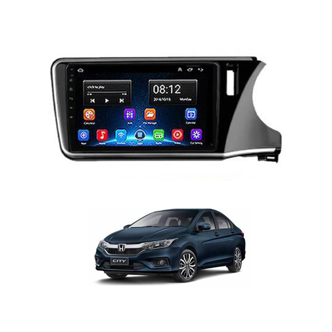 Car In Dash Touch Screen Android Panel Premium Brand Tab Style Honda City 2021 10" B/A Mtk 1 Gb 16 Gb Ips Display Gorilla Glass Piano Black Panel Navigation City 2021 Panel Pr-2021 (China)