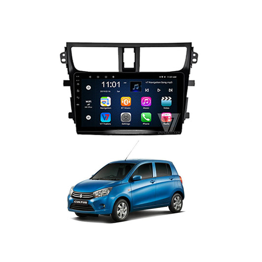 Car In Dash Touch Screen Android Panel Premium Brand Tab Style Suzuki Cultus 2020 9" B/A Mtk 1 Gb 16 Gb Ips Display  Gorilla Glass  Matt Black Navigation Cultus 2020 Panel Pr-9019 (China)