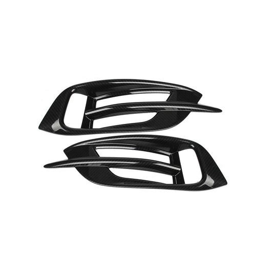 Chrome Rear Bumper Lamp Moulding Plastic Tape Type Fitting Honda Civic 2016-2019 Black/Carbon 02 Pcs/Set (China)