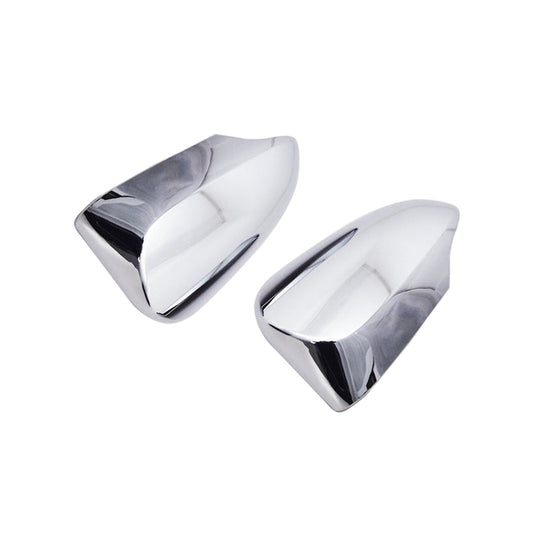 Chrome Door Mirror Covers (Full) Plastic Tape Type Fitting Toyota Yaris 2020  Full Chrome 02 Pcs/Set (China)