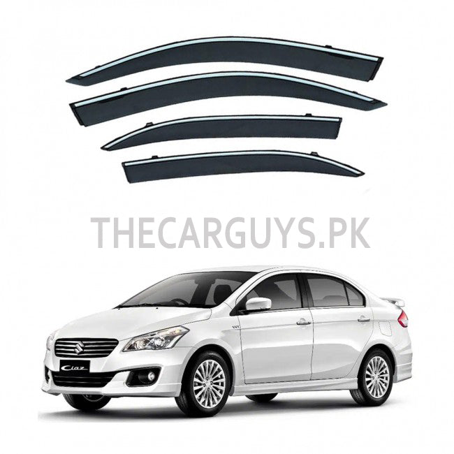 Air Press Bfk Injection Type Original Design With Chrome Border Clip Fitting Suzuki Ciaz 2018 Box Pack 04 Pcs/Pack Black (China)