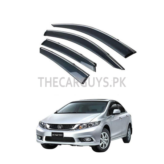 Air Press Bfk Injection Type Original Design With Chrome Border Clip Fitting Honda Civic 2015 Box Pack 04 Pcs/Pack Black (China)